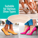 Comfwalk Heel Grip Cushion Pads - 4 Pairs, Self-Adhesive, Shoe Inserts for Loose Shoes, Snug Fit, Blister Prevention, Heel Comfort for Men and Women, Ideal for High Heels (Beige, Lip-Shaped) — 7