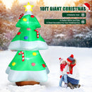 FunFanso 10 FT Christmas Tree Inflatables Outdoor Decorations with LED Lights, Giant Blow Up Christmas Tree Yard Decor with Star Treetop & Colorful Candy for Xmas Holiday Party Garden Patio Lawn Decor — 5