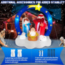 Danxilu 6FT Inflatable Nativity Scene Outdoor Christmas Decorations w/LEDs — 5
