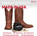 Angelus Mink Oil for Leather Boots 7.6oz | All-Natural Leather Conditioner, Cleaner, Waterproof, Soften, & Restore - Made in USA — 2