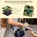 Jogjam Black Cat Floral Rfid Women Wallet, Small Slim Credit Card Holder — 3