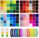 2500PCS 8mm Glass Beads Bracelet Making Kit, 96 Colors Crystal Beads for Jewelry Making, 4 Box Round Beads Suitable… — 1