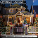 Pooqla RGB Christmas Net Lights Outdoor Mesh Lights 14.8x4.9 ft Green Wire — 6