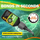 INSOIA Super Black Rubber Glue, 20g, Strong Bond, with Precision Tips — 7