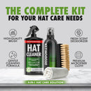 4-in-1 Professional Hat Cleaning Kit - Removes Dirt and Stains, Gentle Hat Cleaner for Baseball Caps, Fitted Cowboy, & Felt Hats, Complete Hat Cleaner with Hat Deodorizer, Brush & Microfiber Cloth — 2