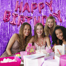 20 Pack Purple Backdrop Tinsel Streamers Foil Fringe Backdrop Halloween Party Decorations Purple Backdrop Curtain Birthday Graduation Bachelorette Christmas New Year Party Decorations | 39.4"w X 78.7"l (Pack of 20) — 5