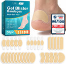 Premium 30 PCS Hydrocolloid Gel Blister Bandages for Feet – Waterproof Protection Comfort Care Pads Heel Toe Foot Cushions Hiking Running Essentials Runners Hikers Gifts Travel Size — 1