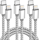 USB C to Lightning Cable 3 Pack 6FT Apple MFi Certified Fast Charging photo 1