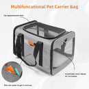 YUNIQUE Soft-Sided Cat & Dog Carrier for Pets Up to 15 Lbs, Airline Approved Collapsible Travel Puppy Carrier with Lightweight Fabric Design (Grey) — 6