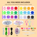 Gionlion 1000PCS Pony Beads Bulk Bracelet Making Kit, 24 Colors Kandi Beads for Bracelets and Jewelry Making, Letter… — 2