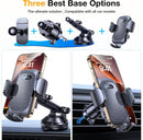 Romuto Phone Holders for Your Car Phone Holder Mount【90+LBS Suction Cup】 | Dark Black photo 2