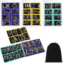 Poen 48 Pcs Metal Wire Puzzle Set with Pouch Brain Teaser IQ Test Disentanglement Iron Link Unlock Interlock Physics Mind Metal Puzzles for Adults Stocking Stuffers Challenge Gifts Party Favor — 1