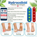 Premium 30 PCS Hydrocolloid Gel Blister Bandages for Feet – Waterproof Protection Comfort Care Pads Heel Toe Foot Cushions Hiking Running Essentials Runners Hikers Gifts Travel Size — 5