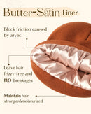 YANIBEST Satin Lined Beanie for Women, Reduce Frizz Winter Hats - Ac-orange — 2