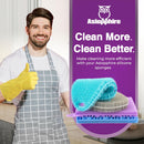 Silicone Sponges for Dishes - 4 Pack Dual-Sided Dish Scrubber - Food Grade, BPA Free Silicone Sponge & Housecleaning — 8