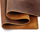 Genuine Leather Tooling Sheets 1.8-2.0MM Thick Genuine Top Full Grain Oil Tan Crazy Horse Cowhide Leather Sheets for Crafts Tooling Sewing Wallet Earring Hobby (Dark Brown, 8"x12") — 3
