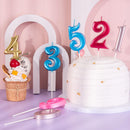 PHD CAKE 2.76 Inch Elegant Gold 1 Number Birthday Candles, Gold Number Candles, Cake Number Candles, Party Celebration — 6