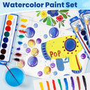 36 Pack Watercolor Paint Set Bulk,8 Colors Washable WaterColor Paint for Kids, Water Color Paint with Brushes, Ideal Valentine Party Favors, Art Supplies for School Classroom Home | 1 Count (Pack of 36) — 6