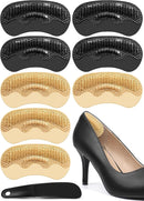 Dr. Shoesert Soft Gel Heel Grips for Shoes Too Big (4 Pairs + Shoehorn) — 1