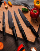 Astercook 15 Pieces Kitchen Knife Block Set with Sharpener, Black — 8