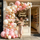 Blocesa Pearl Pink and Gold Balloons Arch Kit Double Stuffed,Party Decor. | Pink Gold — 5