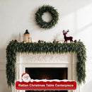 9FT Christmas Cedar Pine Garlands Realistic, Real Touch Winter Xmas Garland, Christmas Decorations Indoor Outdoor, Artificial Holiday Decor Faux Greenery for Mantle, Fireplace, Table — 4