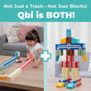 QBI Magnetic Cube Track Set, 4-in-1 Race Car Track Blocks for Kids Ages 3+ — 2