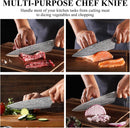 Sunnecko 8 Inch Chef Knife - Ultra Sharp Vegetable Kitchen Knife — 7