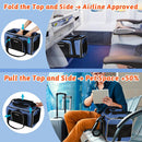 Petskd Top and Side Expandable Small Pet Carrier Airline Approved, Blue