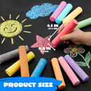 JOYIN 224 PCS Sidewalk Chalks Set Non-Toxic Washable Jumbo Chalk for Outdoor Art Play, Painting on Chalkboard, Blackboard and Playground — 3