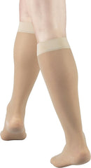 Truform Sheer Compression Stockings, 15-20 mmHg, Women's Knee High Length, 20 Denier, Nude, Medium | Medium (1 Pair) — 2