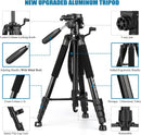 VICTIV 74” Camera Tripod, Tripod for Camera and Phone with Phone Holder photo 6