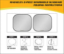 Magnelex Windshield Sun Shade - Reflective Fabric Blocks Sun and Keeps Your Vehicle Cool, Foldable Sun Shield for Car (Universal Fit) — 6