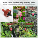 30PCS 1 GPH Pressure Compensating Drip Irrigation Spot Watering Drippers/Emitters, Self-Cleaning Constant Flow Drip Irrigation Emitters Heads Irrigation Drippers Parts for Drip Irrigation System — 7