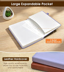 Journal Notebook, A5 Leather Hardcover Blank Sketchbook, 160 Pages, 180° Lay-Flat Binding, 100 GSM Thick Paper, for Sketching, Drawing, Art Journaling & Creative Writing (Purple) | Plain — 7