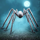 JOYIN Halloween Outdoor Decorations Giant Spider, Scary Large Spider Props for Yard Lawn Halloween Outside Decor and Indoor Party Decor, Gray (Standing Height is 15 inches) — 1