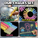 SMALL FISH 280PCS Sidewalk Chalks in 24 Colors: Washable Jumbo Chalk for Kids Toddlers (Pack of 2) | 4x1 inch (Pack of 2) — 7