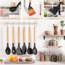 Astercook 39 PCS Kitchen Utensils Set, Silicone Cooking Utensil Sets with Wooden Handle, 446°F Heat Resistant Food… — 7