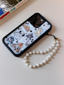 Drawwind Phone Charm Strap Cute Wrist Straps Cell Phone Charm String Y2K Aesthetic Lanyard Wristlet Chain for Case Camera AirPods Bags Keychains (Classic Pearl) photo 5