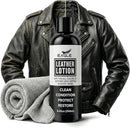 Eagle Leather Jacket Conditioner- Leather Lotion with Cloth for Boots, Jackets, Purses, Handbags & Bags – Lanolin & Natural Oils to Clean, Condition, Restore & Protect All Leather Colors — 1