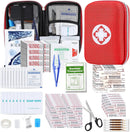 First Aid Kit 276PCS Car Home Camping Essentials Red Emergency Kit AMORNING — 1