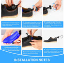 Eachway Pair of Professional 2-Way Premium Shoe Stretcher Tough Plastic Shoe Trees, Adjustable Length & Width Durable Shoe Shaper for Men and Women (Large) | blue — 4