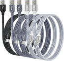 JIUWFOX USB to USB C Cable, USB A to USB C Cable (5-Pack, 3/3/6/6/10 ft) photo 1