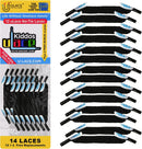 U-Lace Kiddos No-Tie Shoelaces - Elastic Shoe Laces for Sneakers - 14 Laces | Black — 1