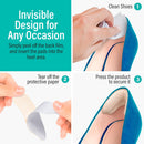 Comfwalk Heel Grip Cushion Pads - 4 Pairs, Self-Adhesive, Shoe Inserts for Loose Shoes, Snug Fit, Blister Prevention, Heel Comfort for Men and Women, Ideal for High Heels (Beige, Lip-Shaped) — 5