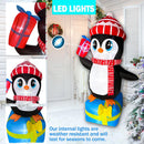 5.5 FT Christmas Inflatables Penguin with Gift Boxes Decoration, LED Lighted Christmas Blow up Yard Decorations for Party Indoor Outdoor Garden Lawn Decor Xmas Inflatables Present — 3