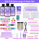 HeyClear 300g UV Resin Molds Kit with Light for Jewelry Making, Keychains — 2