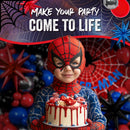ALL-IN-1 Spider Balloon Arch Kit with BONUS Starburst for Spidy Birthday Decorations - Red Blue Spider Balloons for Spidy Man Party Decorations - Miles Birthday Decoration, Spidey Balloons — 7