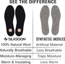Wool Felt Insoles for Boots & Shoes, 100% Natural Warm Shoe Insoles - Black — 5