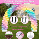 Balloon Arch Kit and Balloon Pump Electric, 10ft Wide Adjustable Balloon Arch Stand With 100Balloons 2Balloon Stands For Wedding Anniversary Birthday Mother's Day Party Decoration Graduation Ceremony | 10 ft Arch Kit — 5